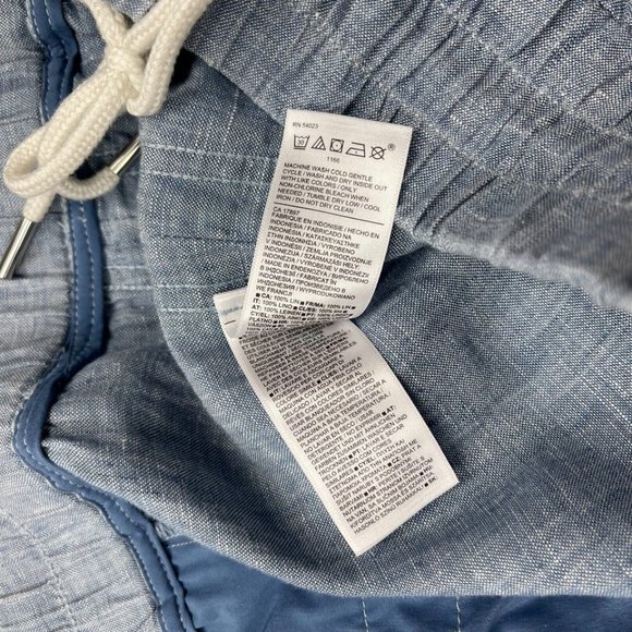 Athleta Cabo Linen Wide Leg Pants Women 20‎ Elastic Waist Pockets Lightweight - Picture 9 of 14